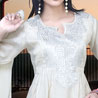Off White Color Churidaar Kameez