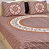 Ethnic Ghoomer Design Bedsheet with 02 Pillow Covers
