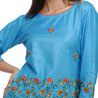 Blue Silk Kurti